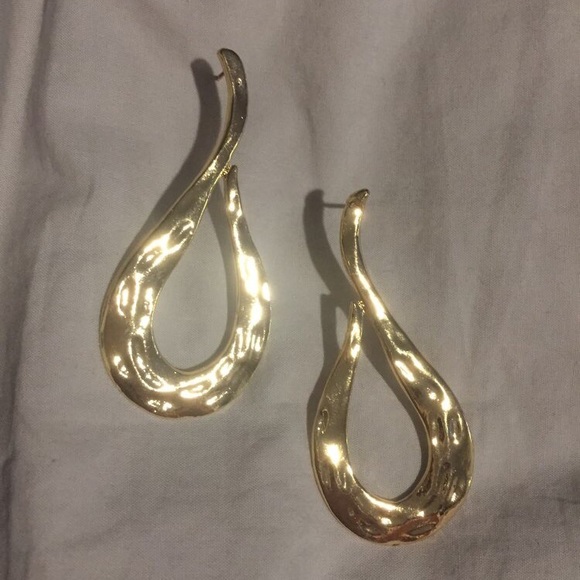 Gold Drop Earrings - Picture 6 of 6